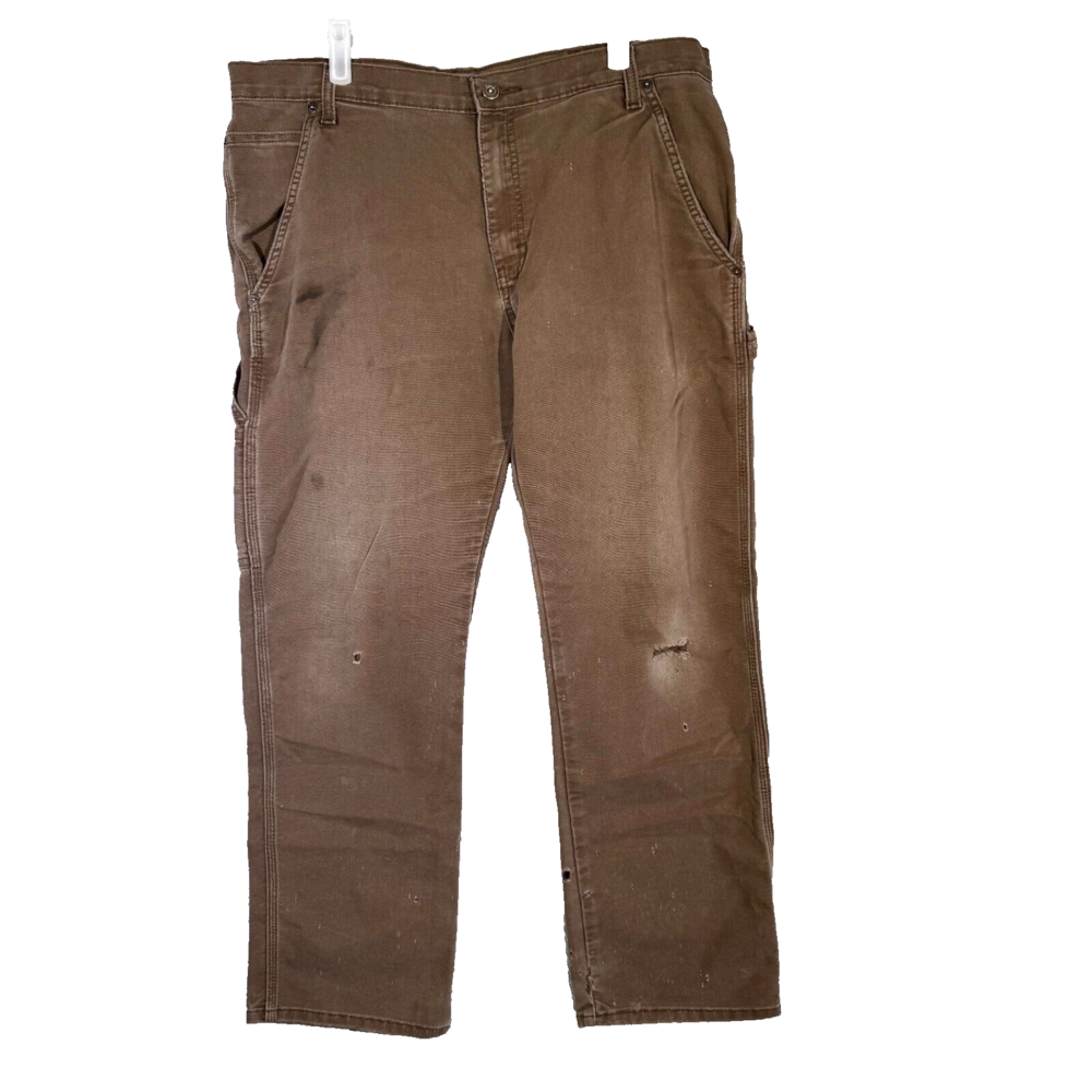 Dickies Men’s Carpenter Jeans 36X32 Brown Denim Regular Fit Workwear Straight
